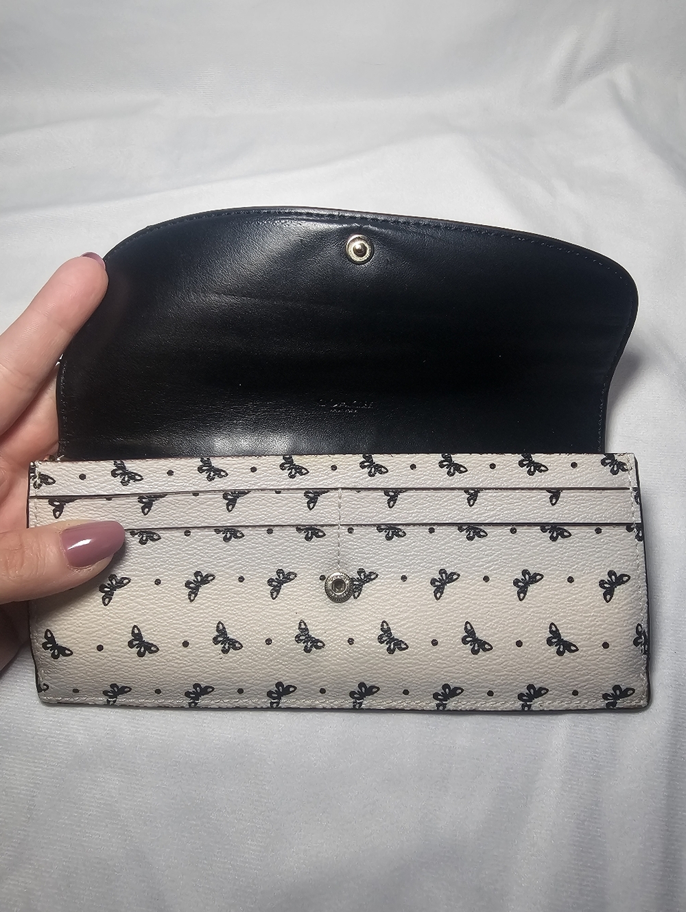 Coach Butterfly Print Slim Envelope Wallet - Picture 3 of 4